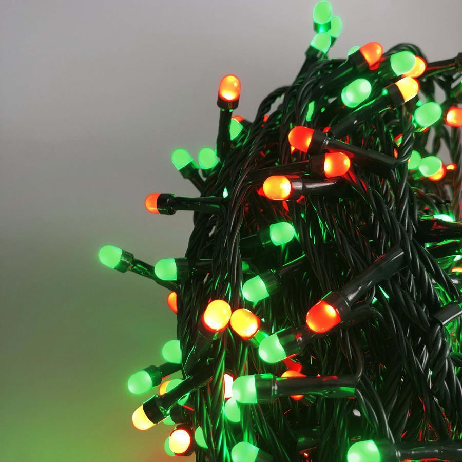320 RED/GREEN LED 8mm Frosted Fairy Lights
