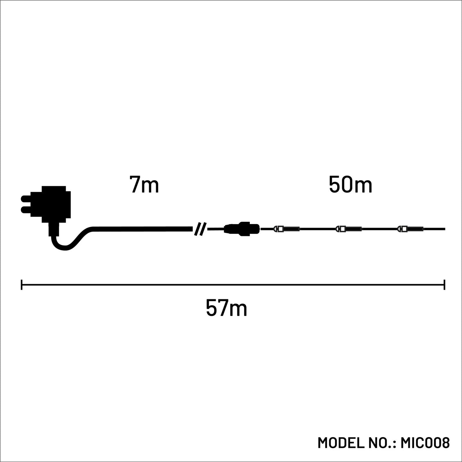 1000 Dual Colour Micro LED Fairy Light Warm White Cool White