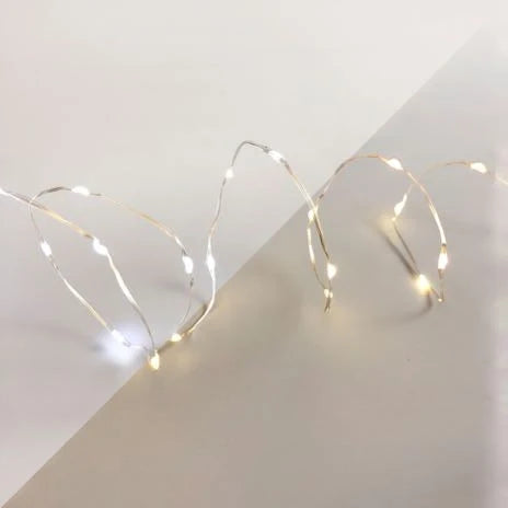 Dual Colour Fairy Lights - Warm White / Cool White, 200 Micro LED