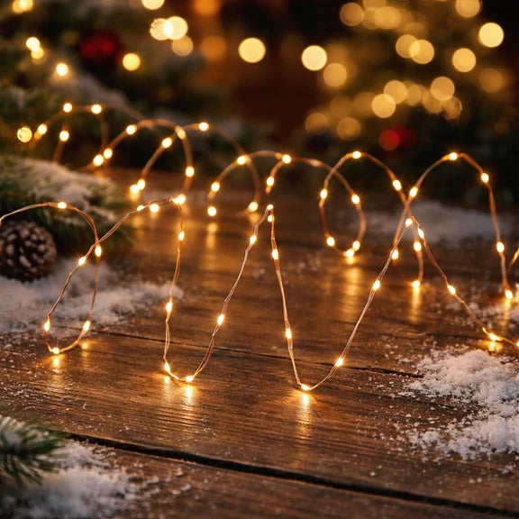 Fairy Lights - Amber, 400 Micro LED