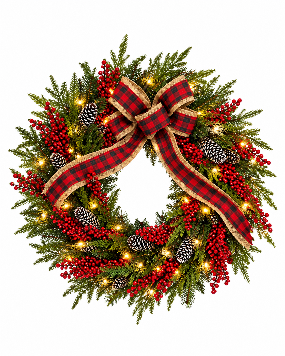The Minnesota Christmas Wreath - 66cm / 28 Inch