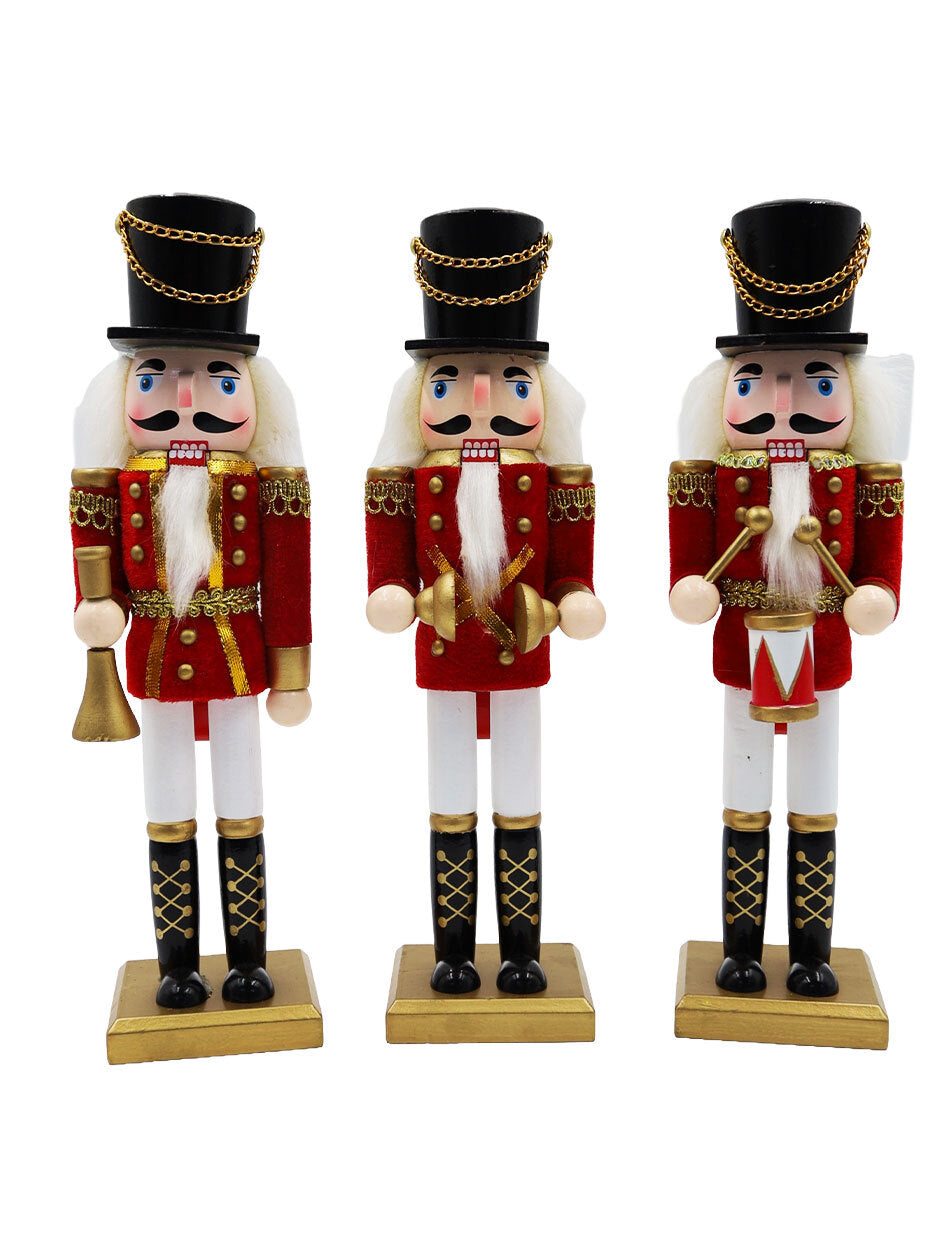 The Queens Band Set of 3 Nutcrackers 38cm