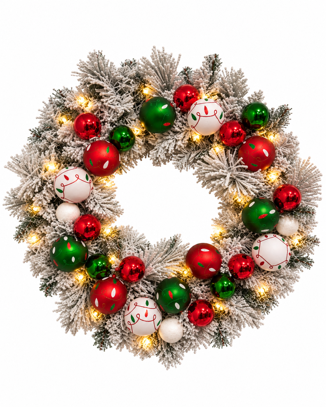 North Pole Christmas Wreath - 66cm / 28 Inch