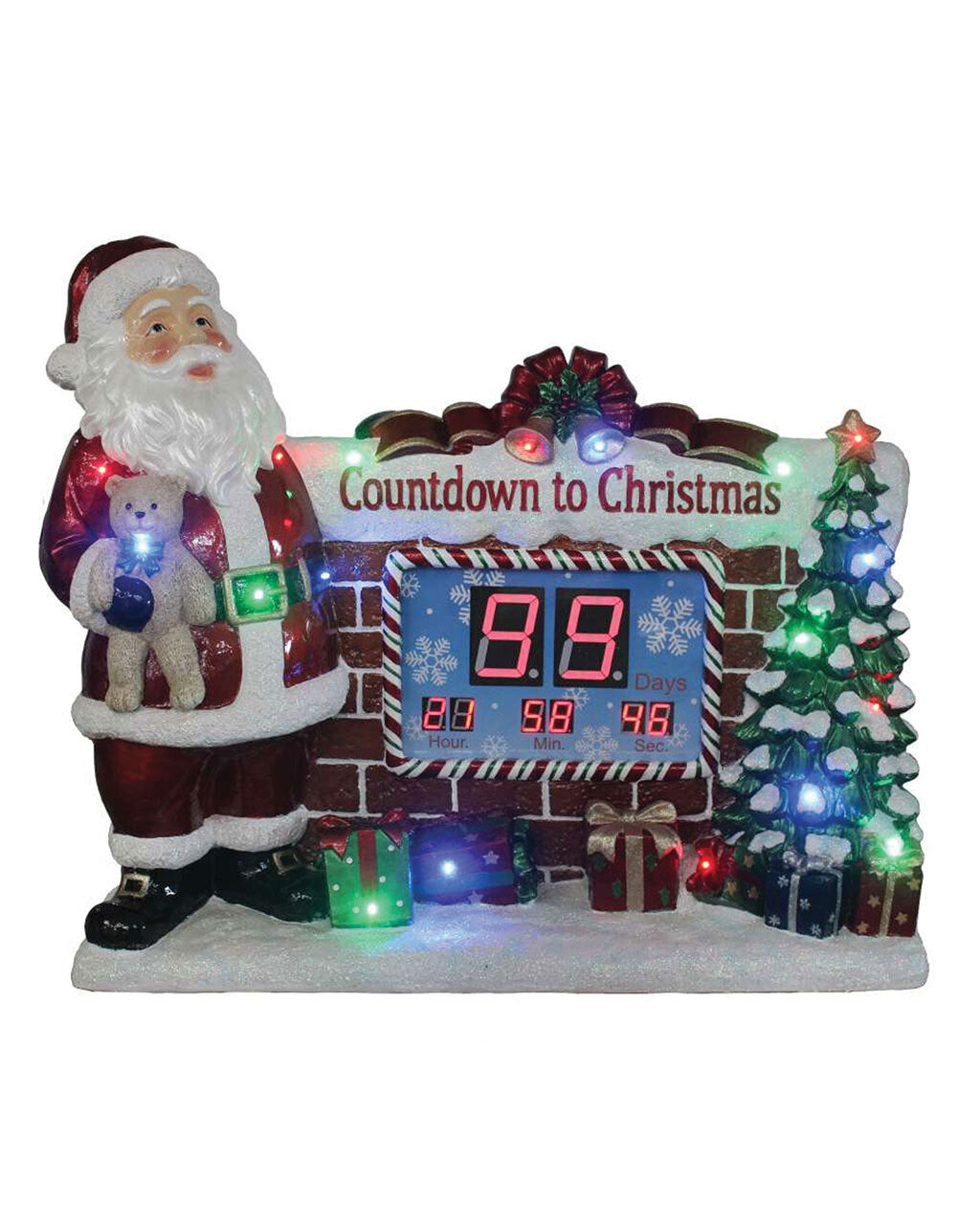 Large Santa with Countdown Timer 1028mm high