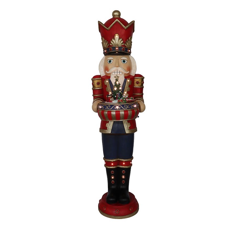 1524mm LED Nutcracker Holding Musical Box