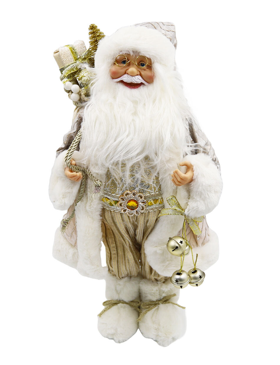 Santa Claus 50cm Champagne and White