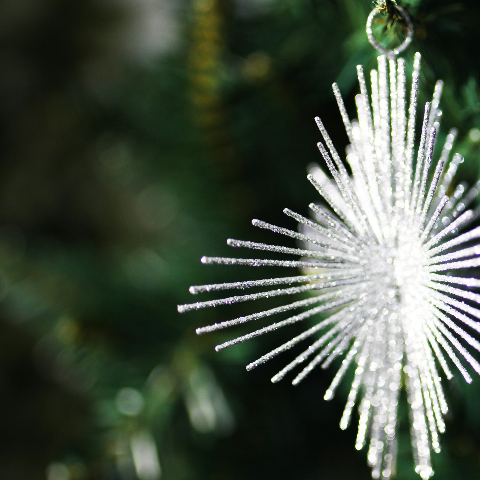 Silver Starburst Christmas Tree Decoration 12 Pack
