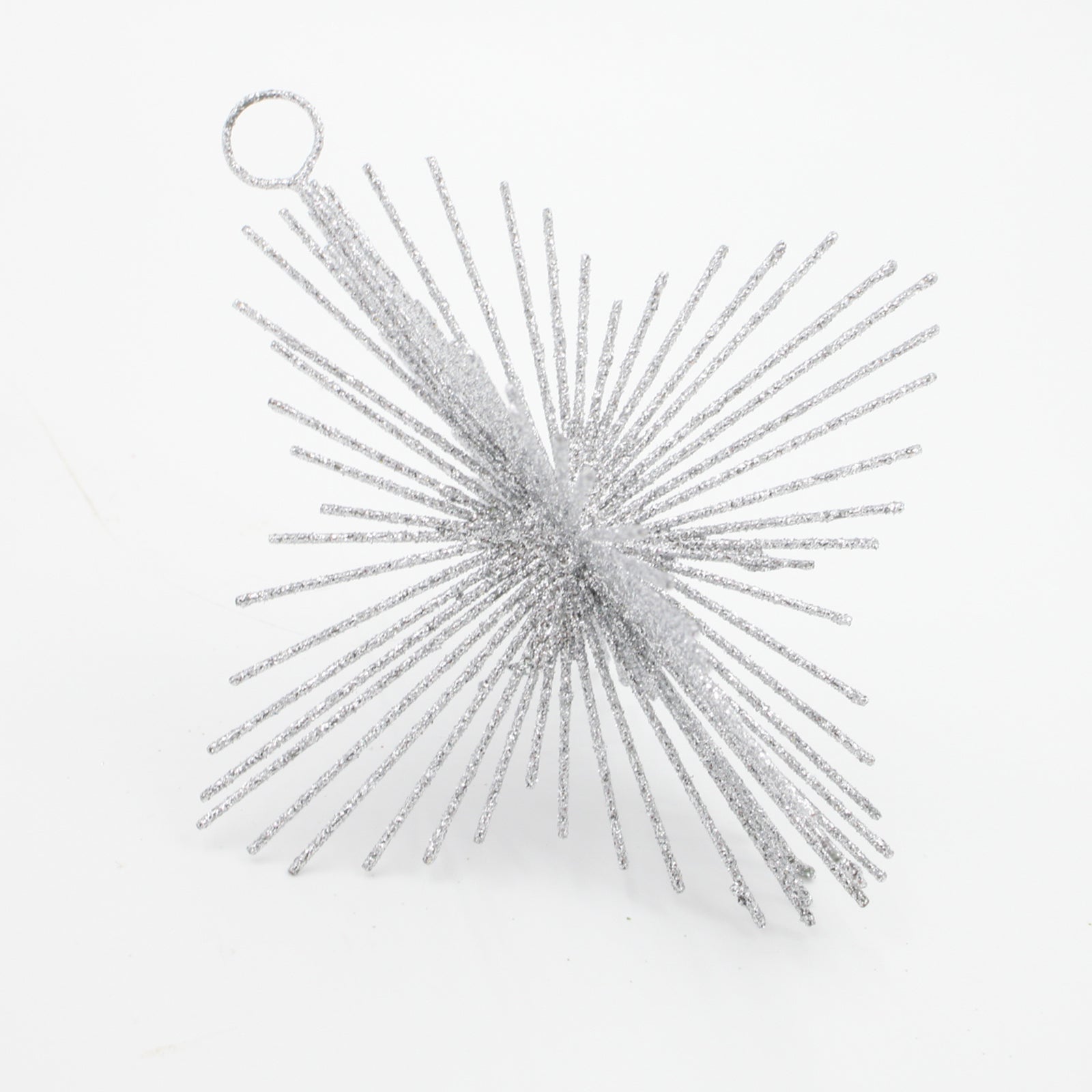Silver Starburst Christmas Tree Decoration 12 Pack