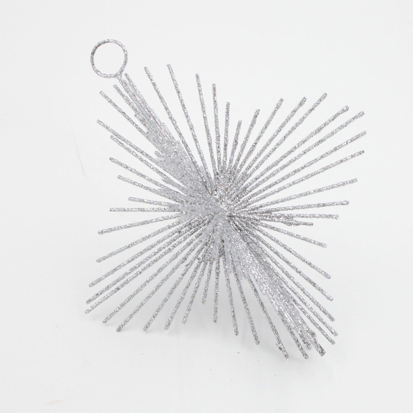 Silver Starburst Christmas Tree Decoration 12 Pack