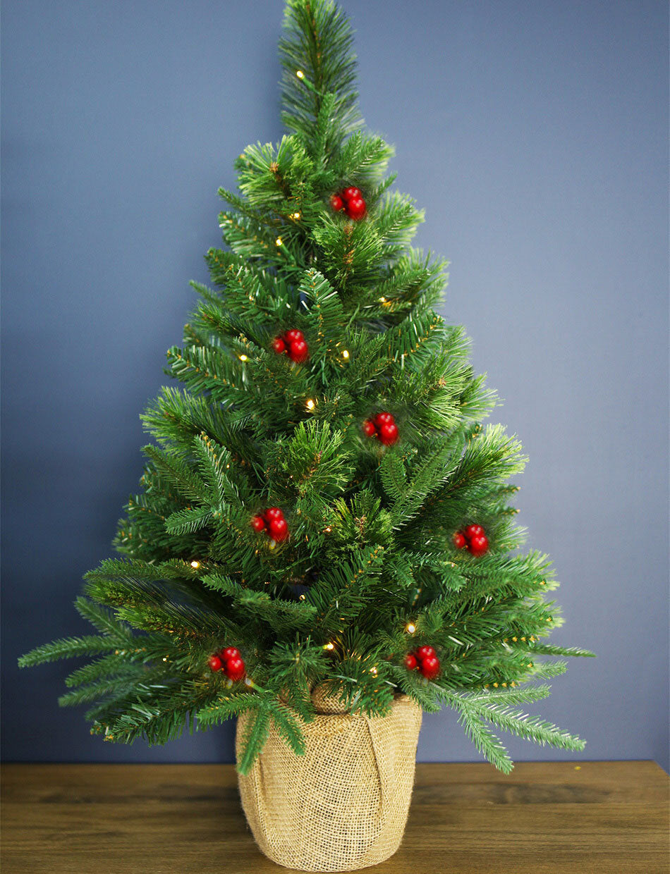 New Hampshire 2ft/60cm Pre-Lit Christmas Tree