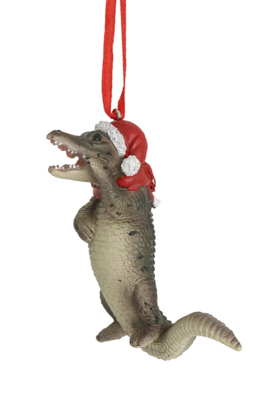 80mm Christmas Crocodile Hanging Decoration