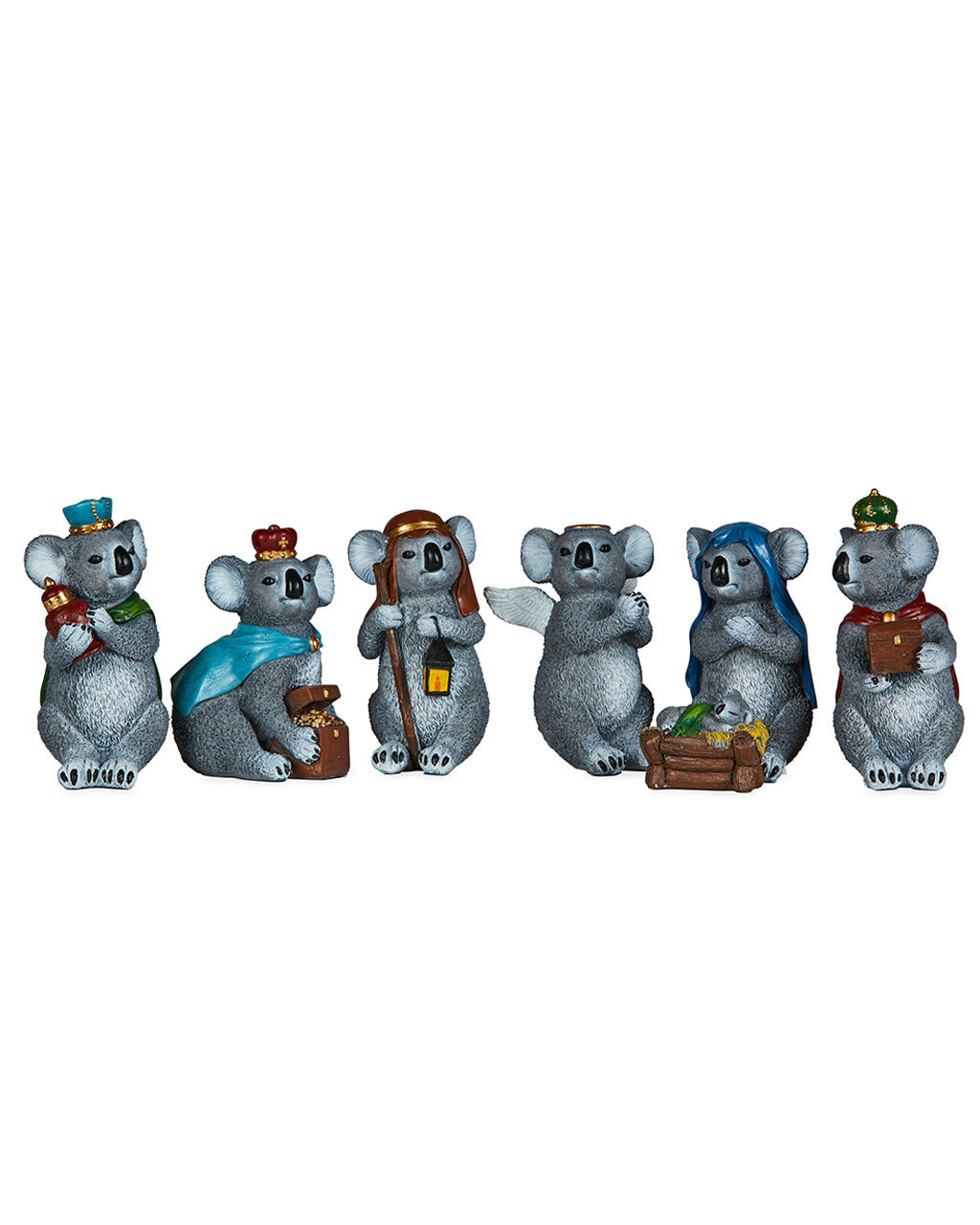 130mm Koala Christmas Nativity Set