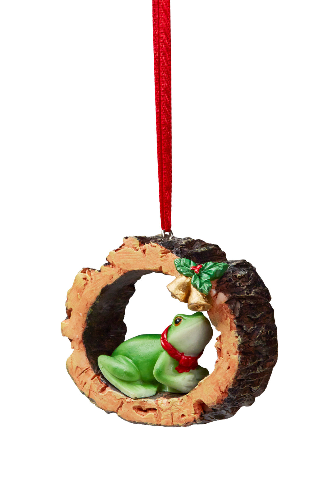 60mm Green Tree Frog Hanging Christmas Decoration