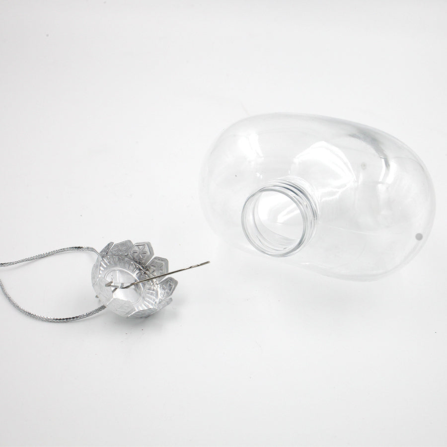 DIY CLEAR HEART SHAPED Christmas Baubles Packs