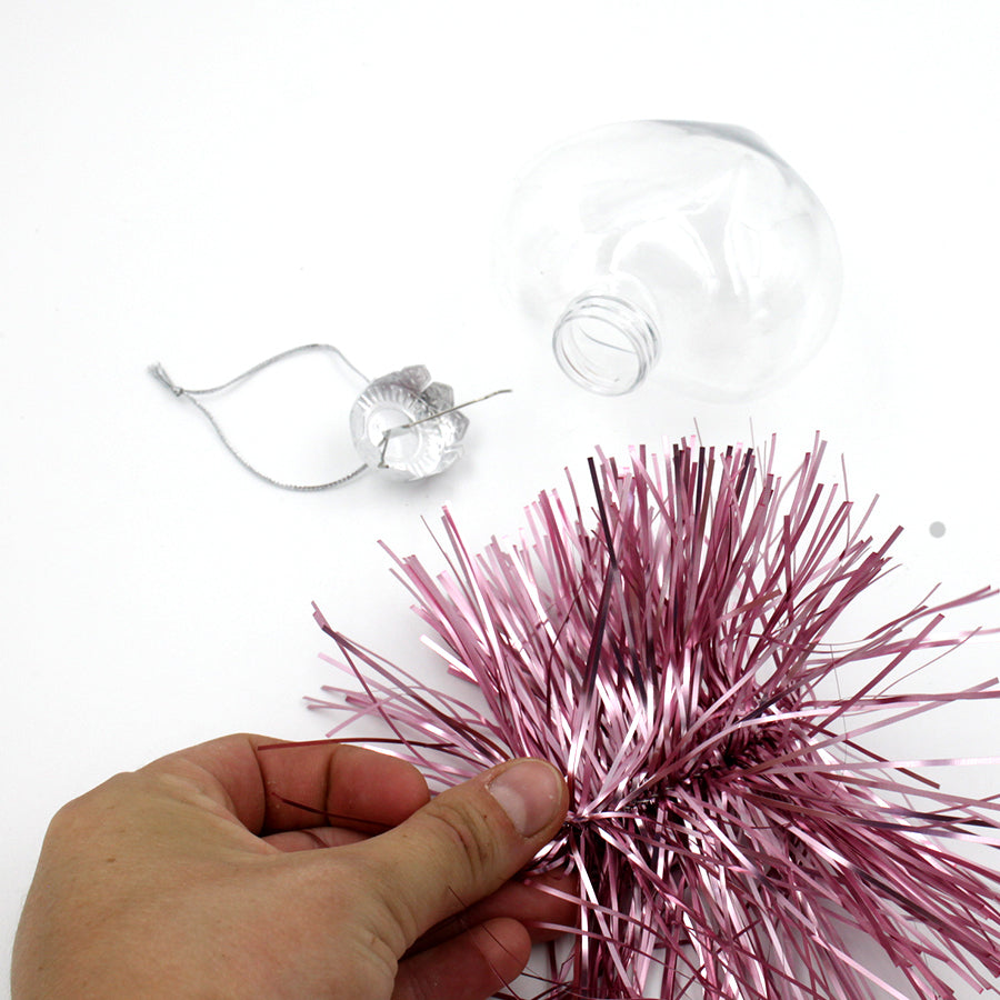 DIY CLEAR HEART SHAPED Christmas Baubles Packs