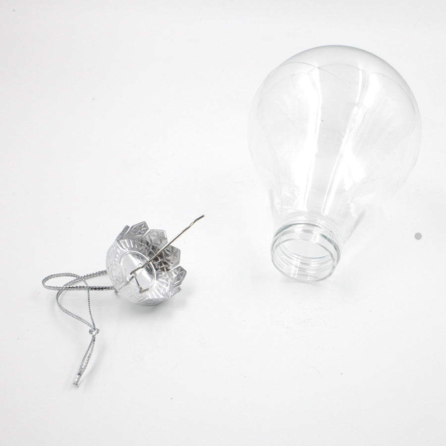 DIY CLEAR BULB SHAPED Christmas Baubles Packs