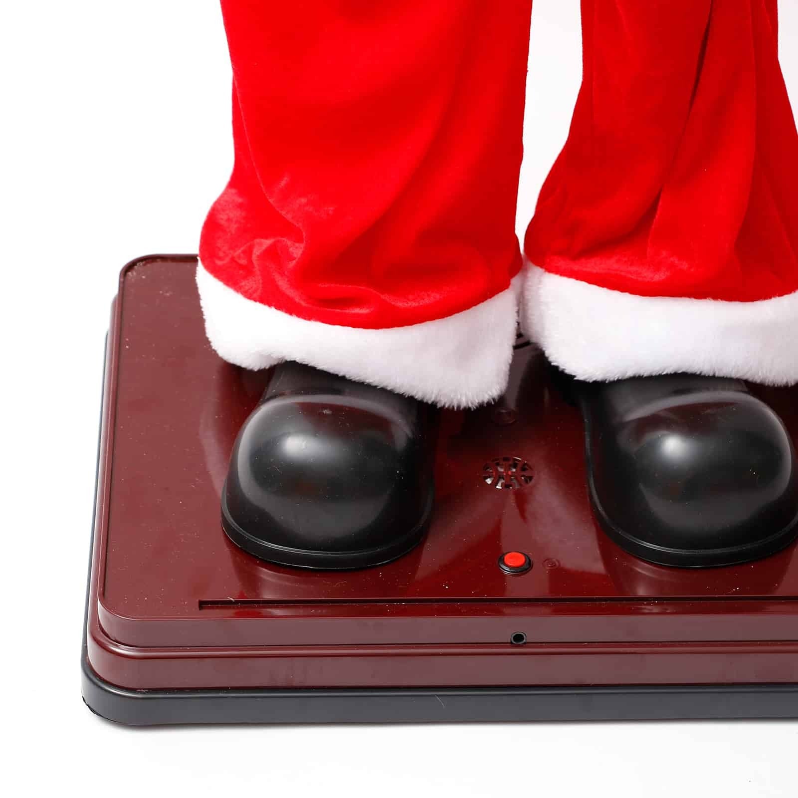 Singing Dancing Santa playing violin 6ft / 180cm