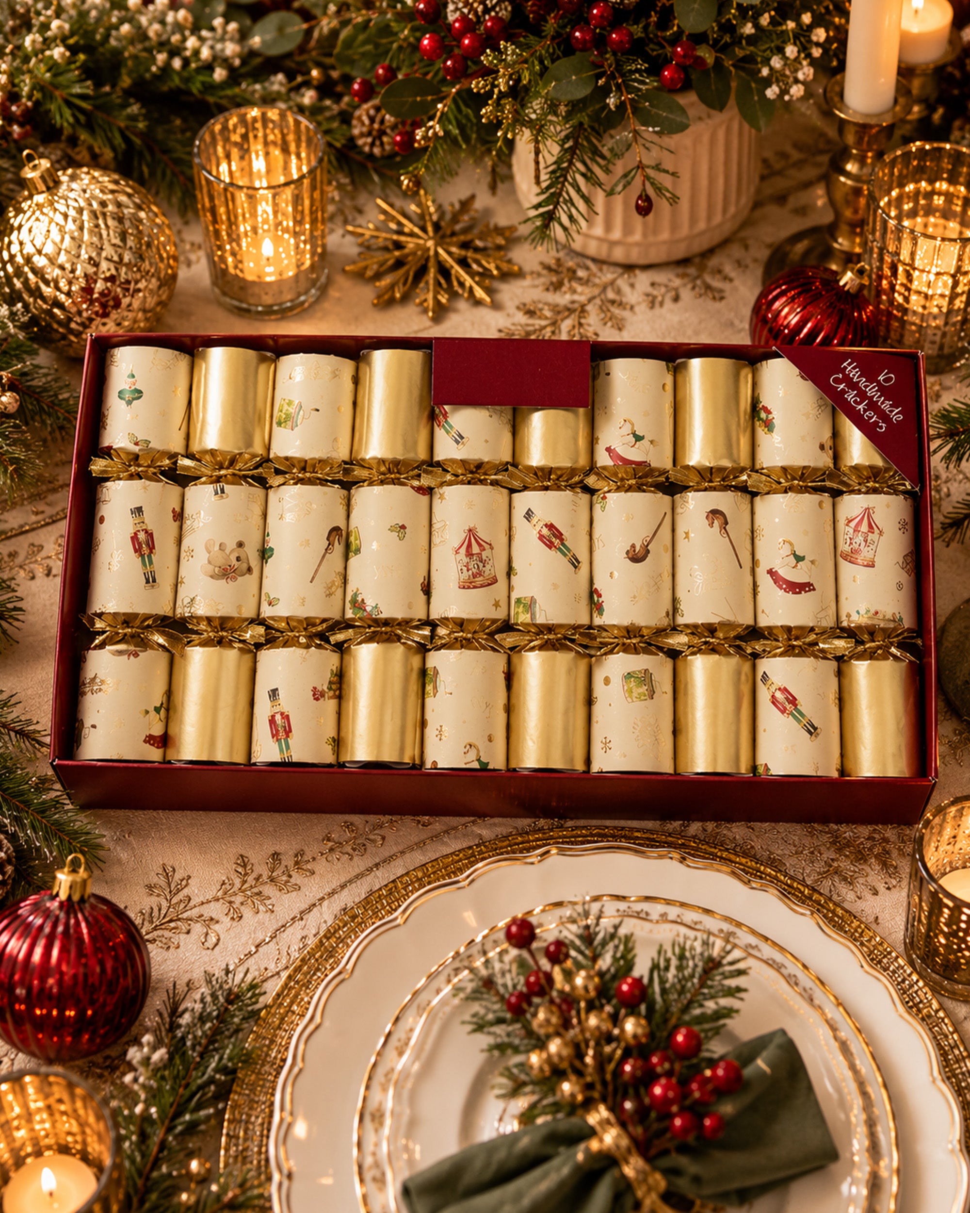 Christmas Bon Bons Pack Of 10 With Novelty Toys Games