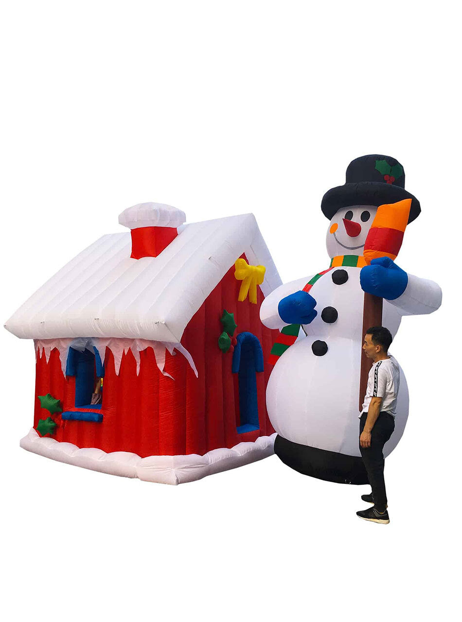 3m x 3m Santas House With Icicles Inflatable