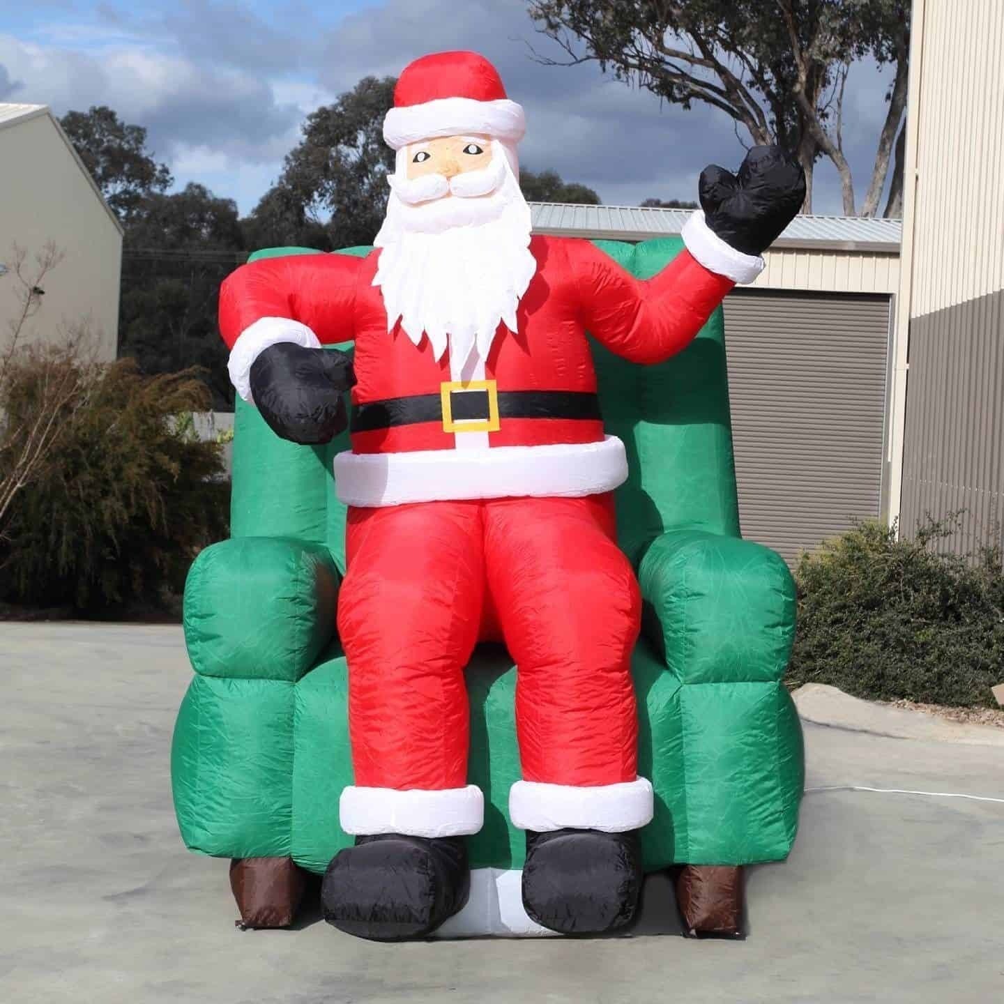 2.5m Giant Santa In Chair Inflatable 8.33ft