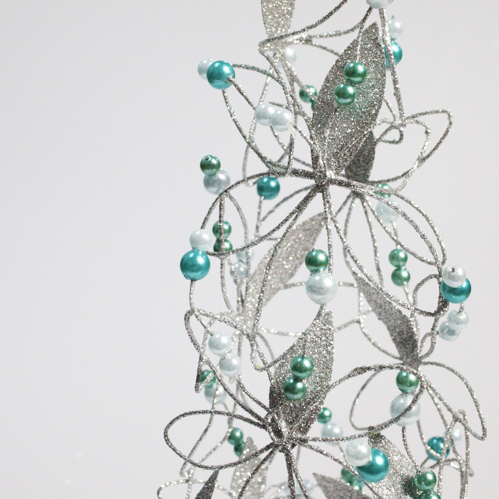 Silver Flower beaded Tree