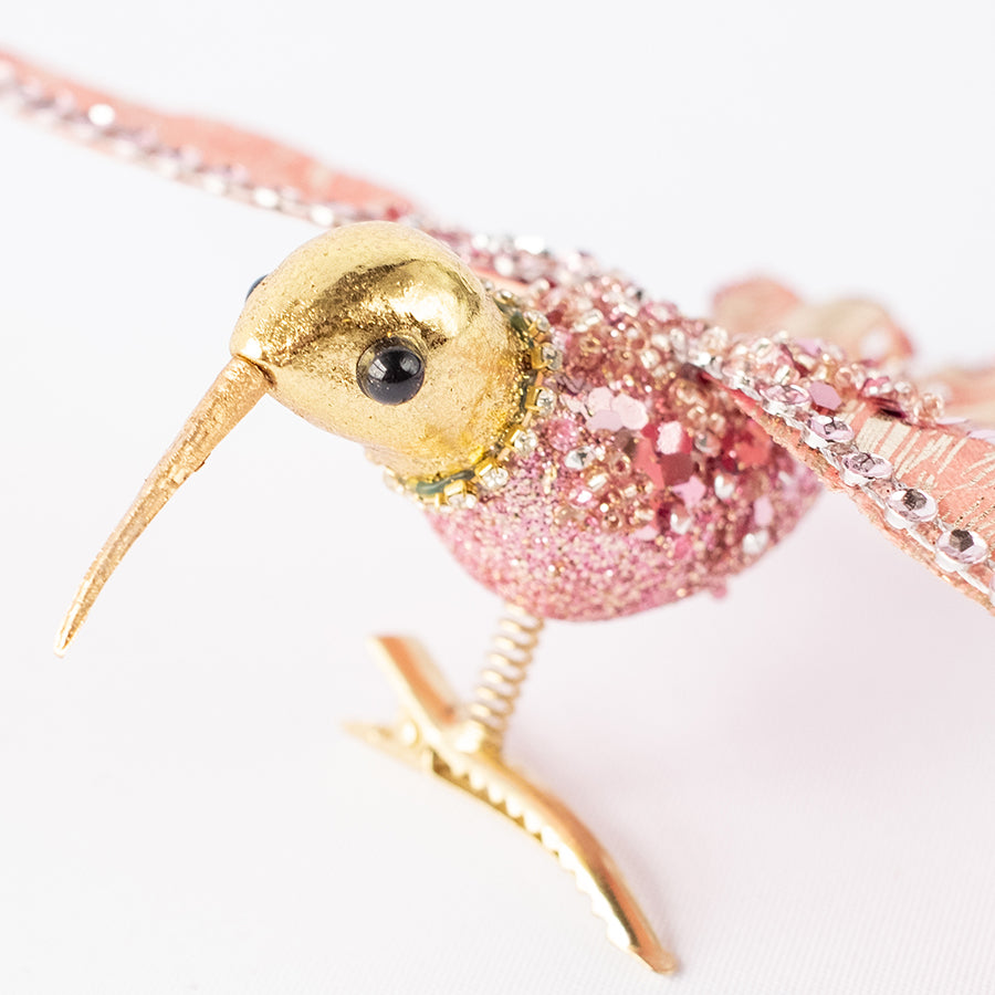 Hummingbird Clip Metalic Pink 17.5CM
