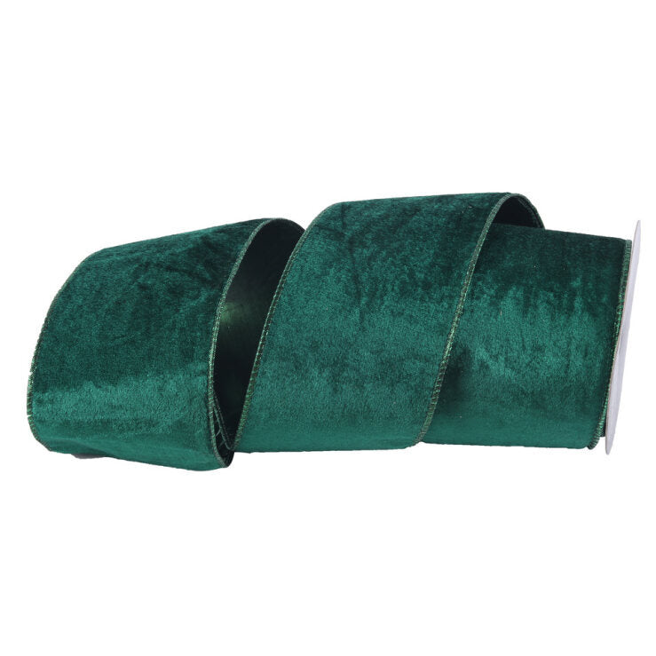 EMERALD Velour Double Layer Ribbon 10cm Wide