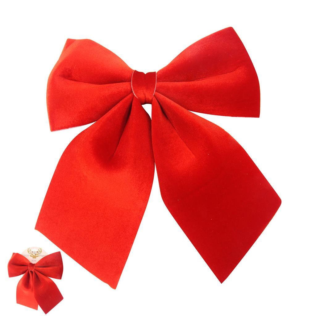 RED VELVET Christmas Tree BOW 24 x  29CM