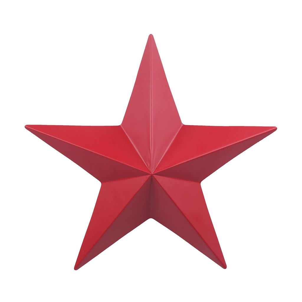 Red Metal Star Hanging Ornament 31.5cm