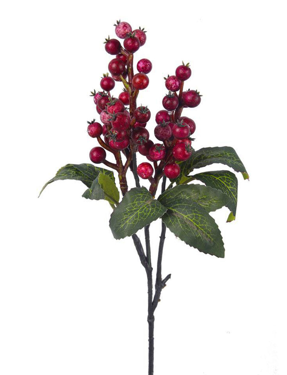 Mageneta Berry Christmas Tree Pick 38cm