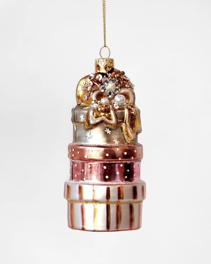 Christmas Gift Stack Ornament – 12cm
