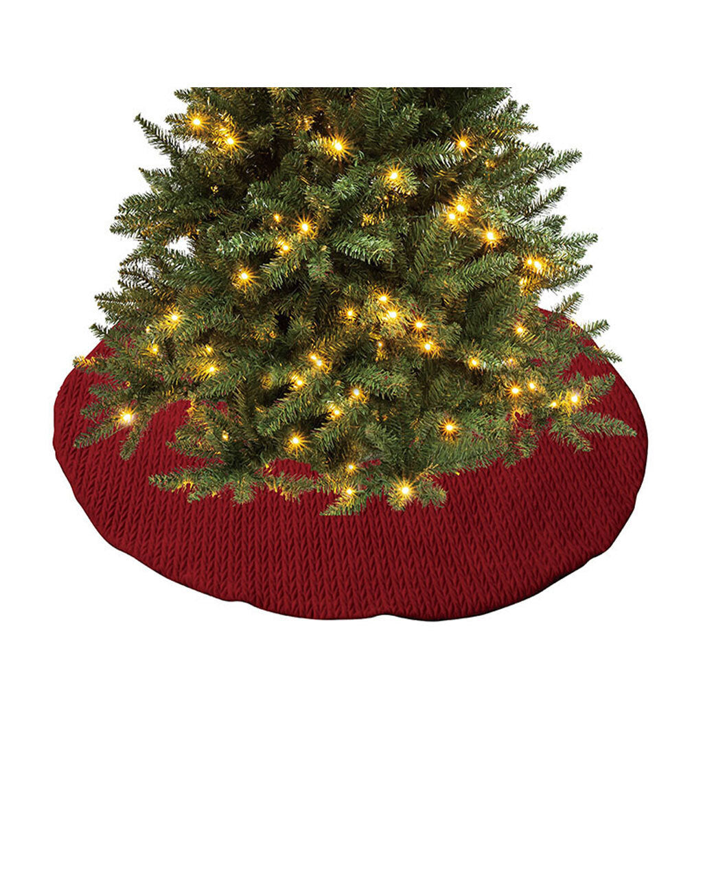 Christmas Tree Skirt Red Velvet 120cm
