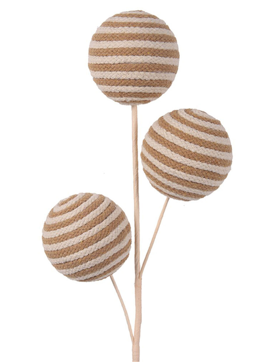 Two Tone Rope Bauble Christmas Tree Pick 50cm