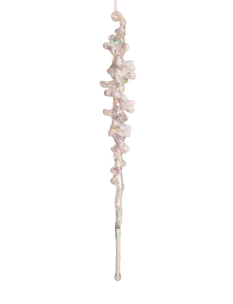30cm Iridescent Acrylic Christmas Tree Hanging Icicle Ornament