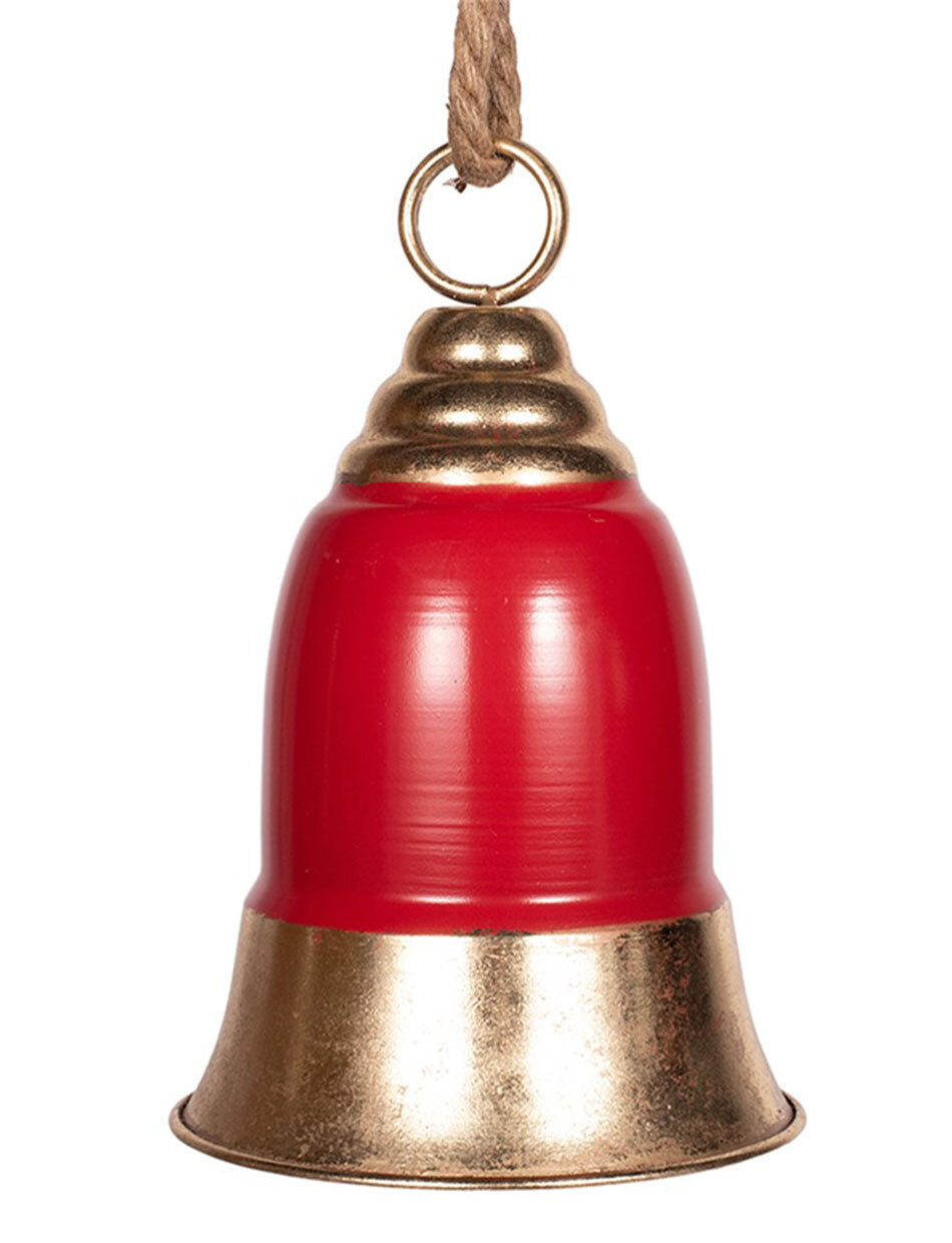 Red & Gold Metal Bell