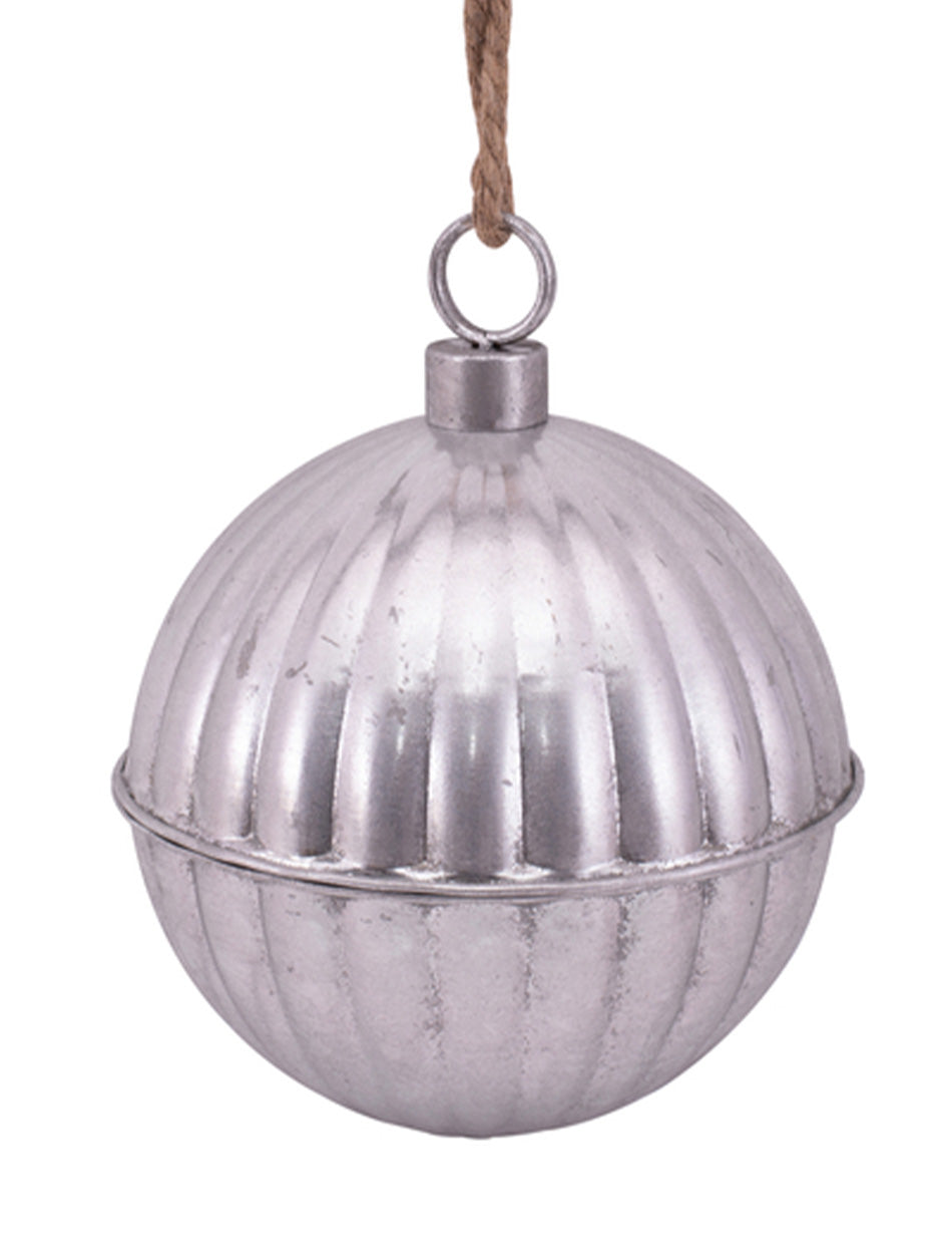 Christmas Metal Bauble Silver Bell - 30cm