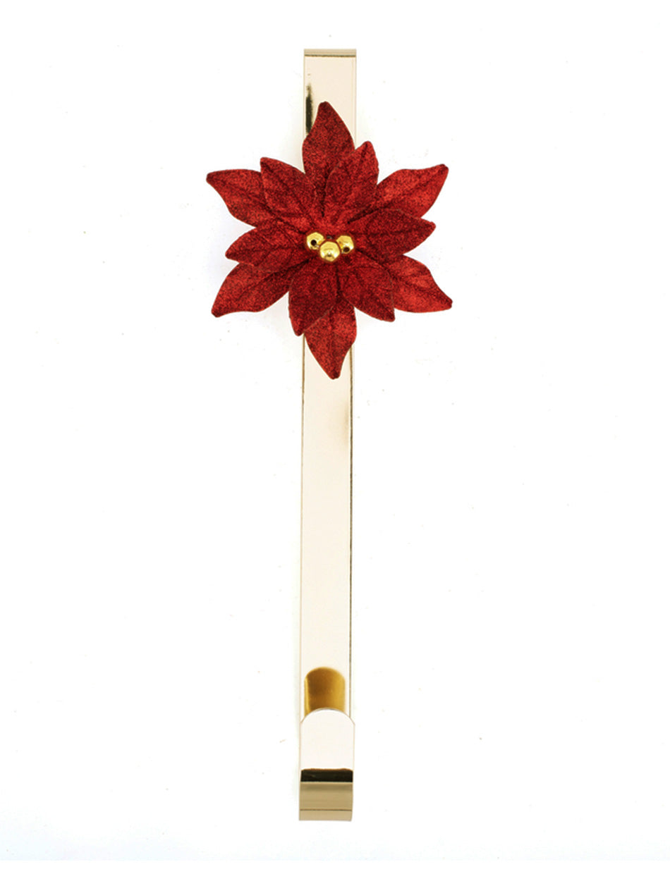 Poinsettia Christmas Wreath Holder 37cm