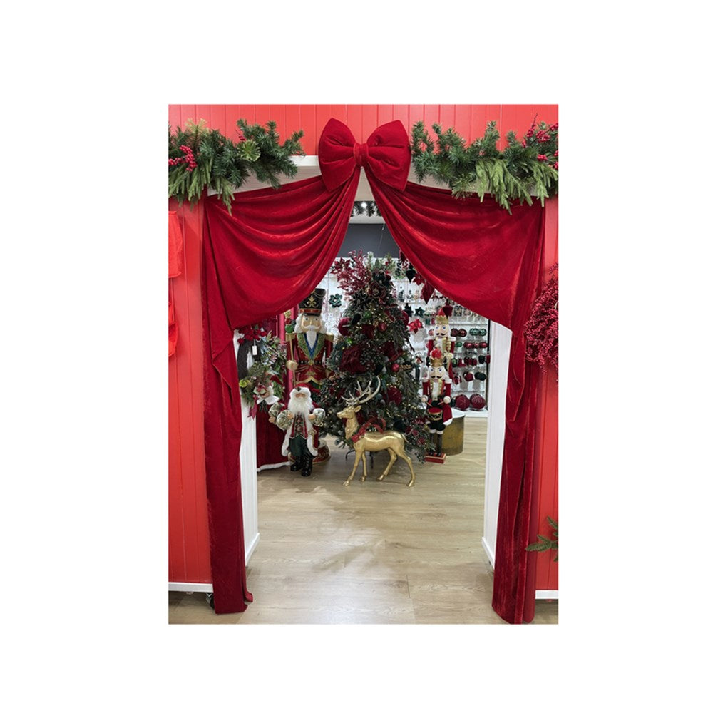 Red Velvet Christmas Bow - 200cm