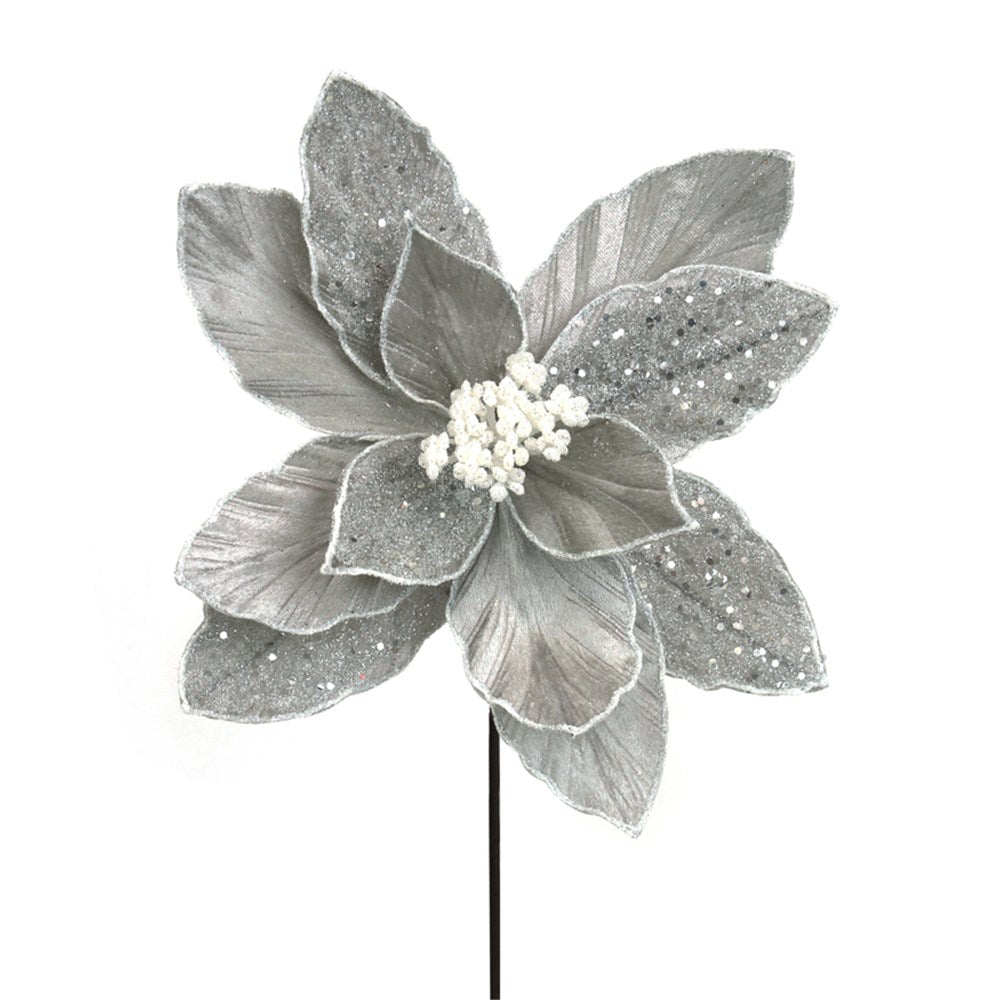 Platinum Velvet Poinsettia