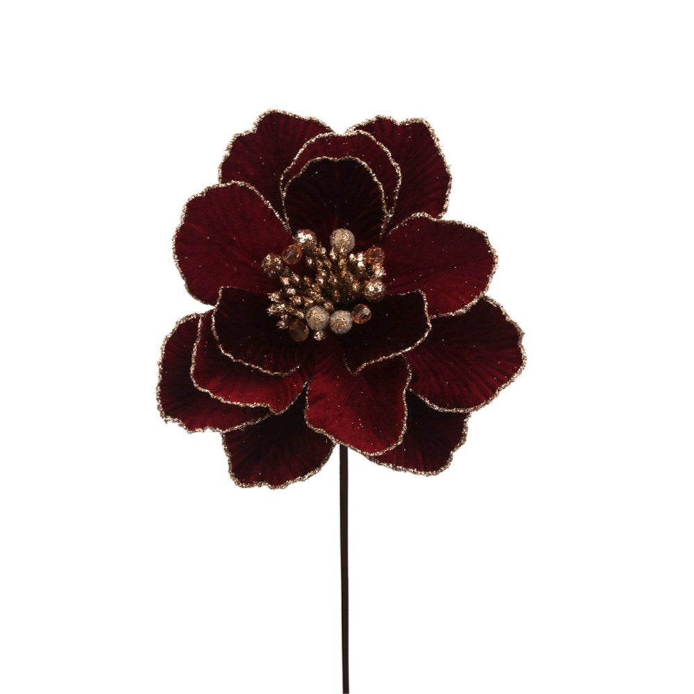 Mulberry Wine Velvet Peony Flower Stem