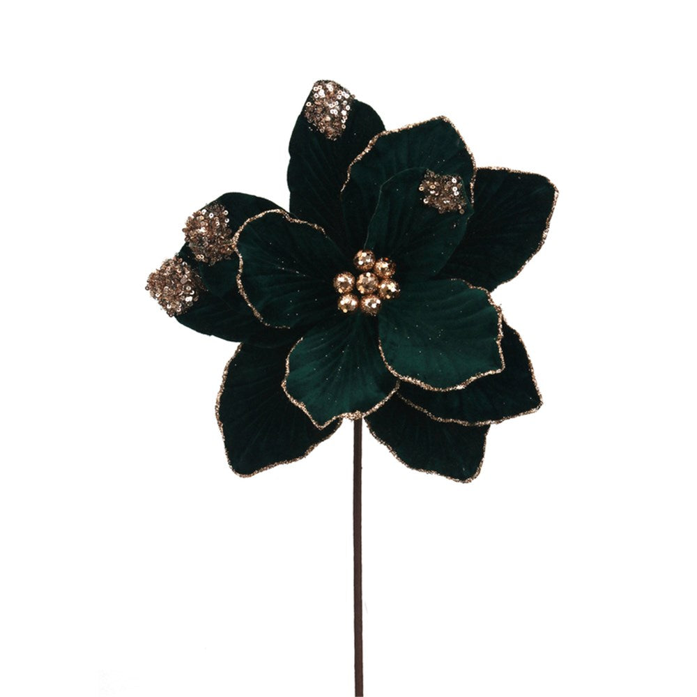 Emerald Green Poinsettia Stem