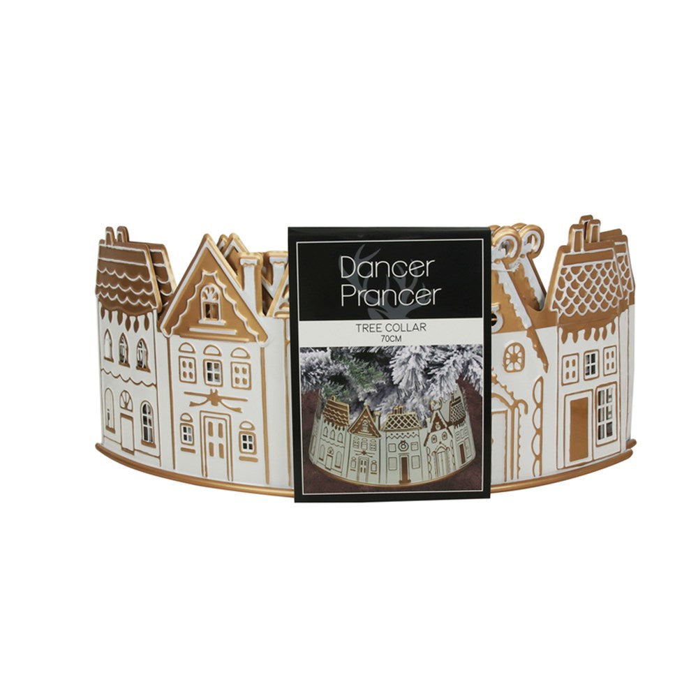 Christmas Village Metal Tree Collar