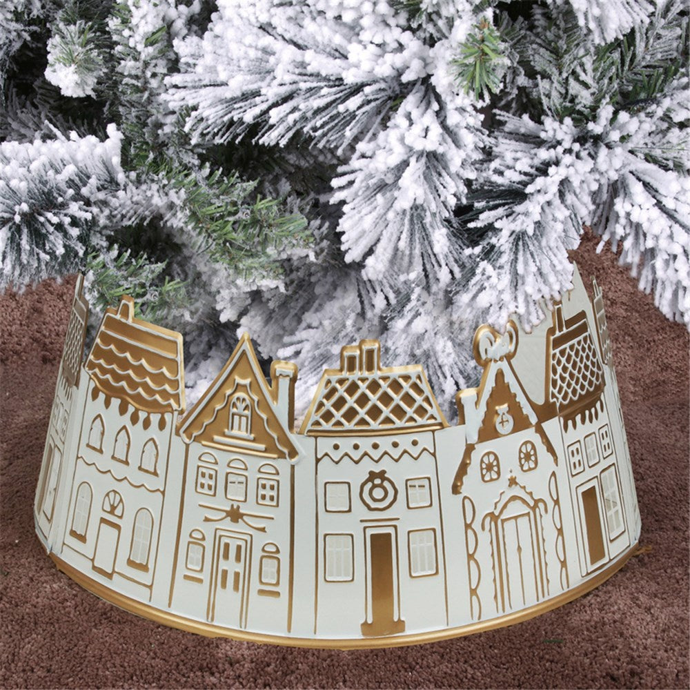 Christmas Village Metal Tree Collar