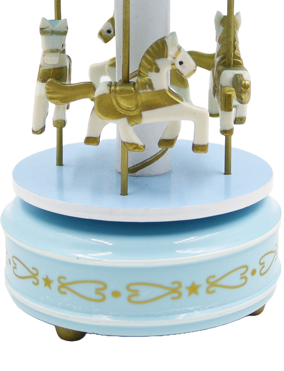WOODEN Musical Carousel - Baby Blue