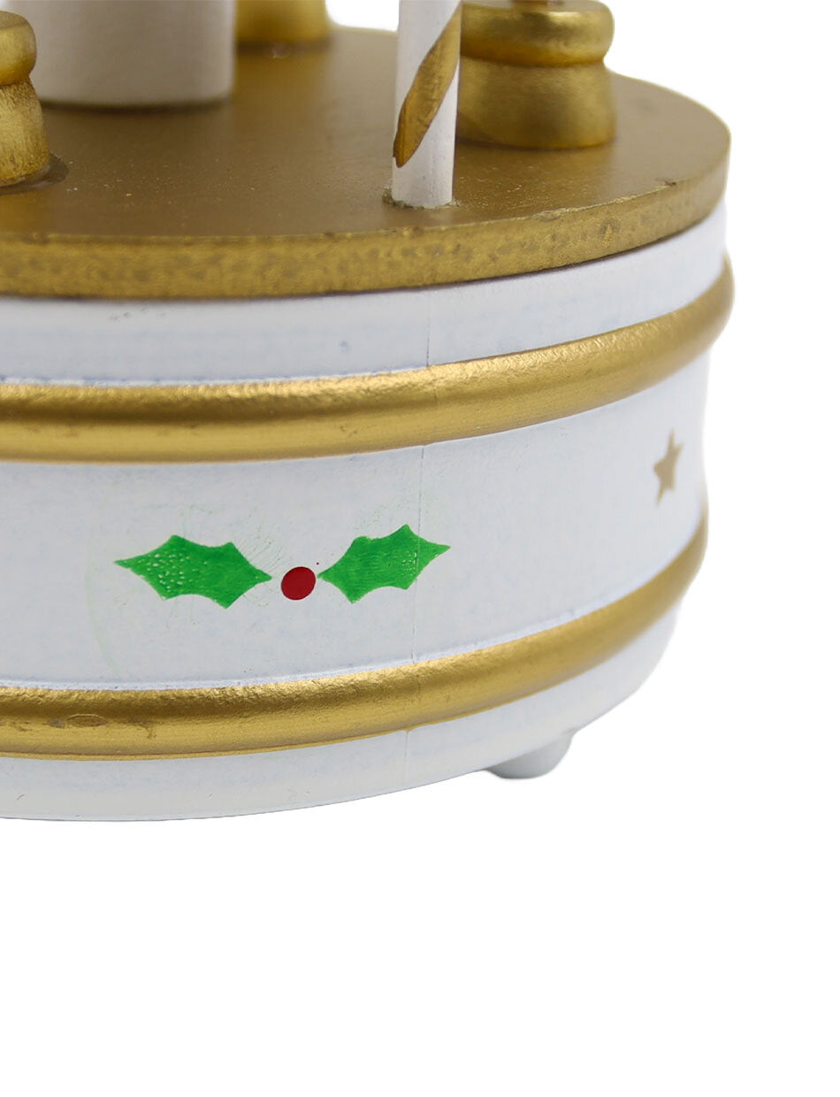 WOODEN Musical Carousel - white