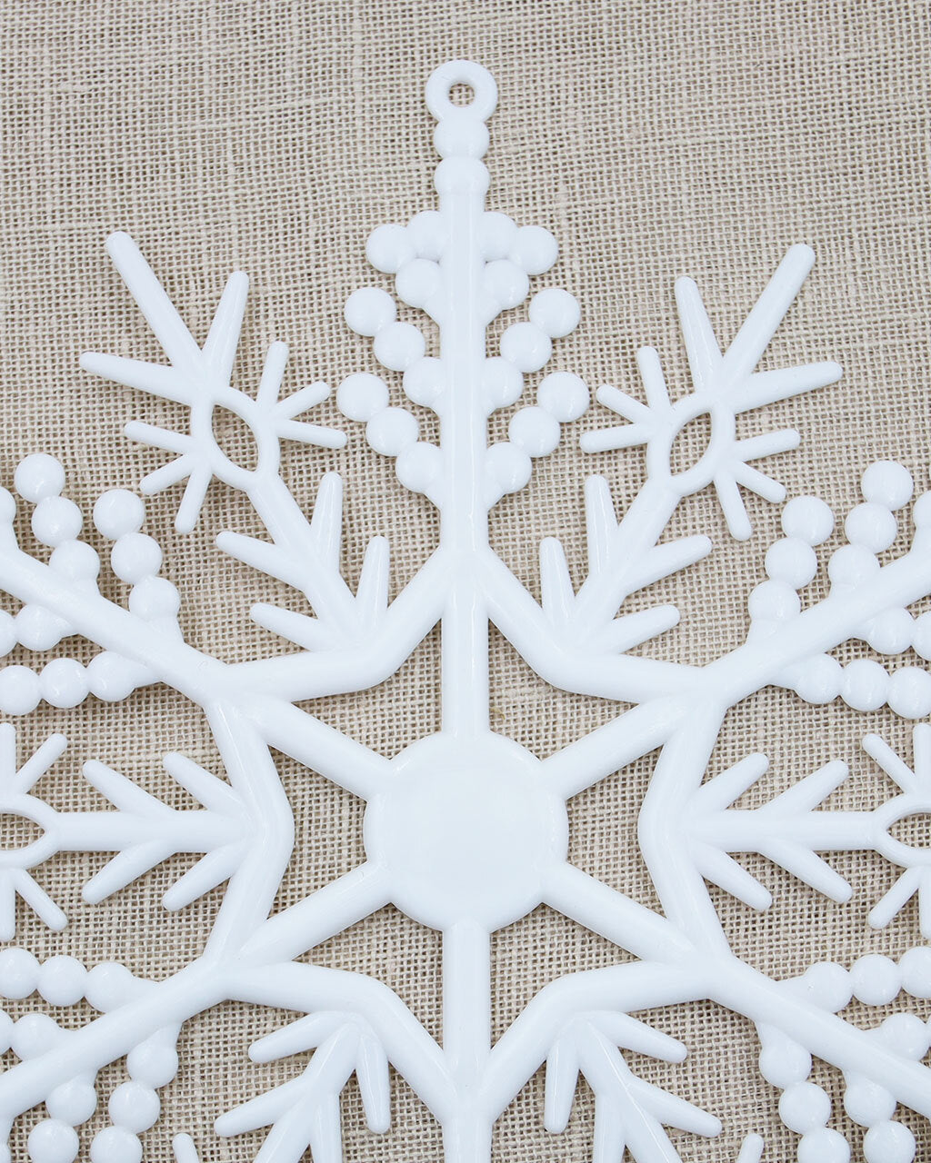 WHITE SNOWFLAKES 6 Pack 180mm Ornament