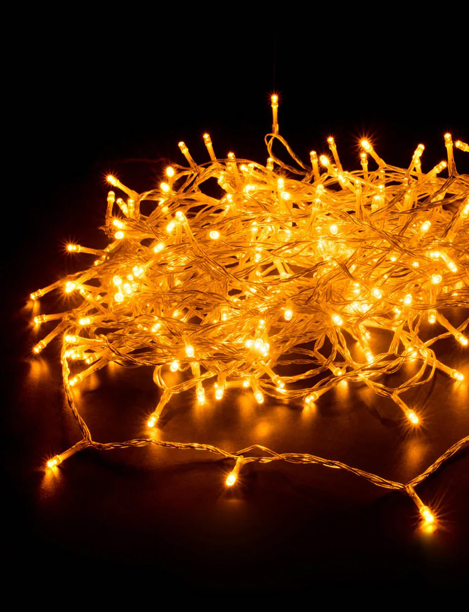 520 LED Fairy Light Chain - Amber