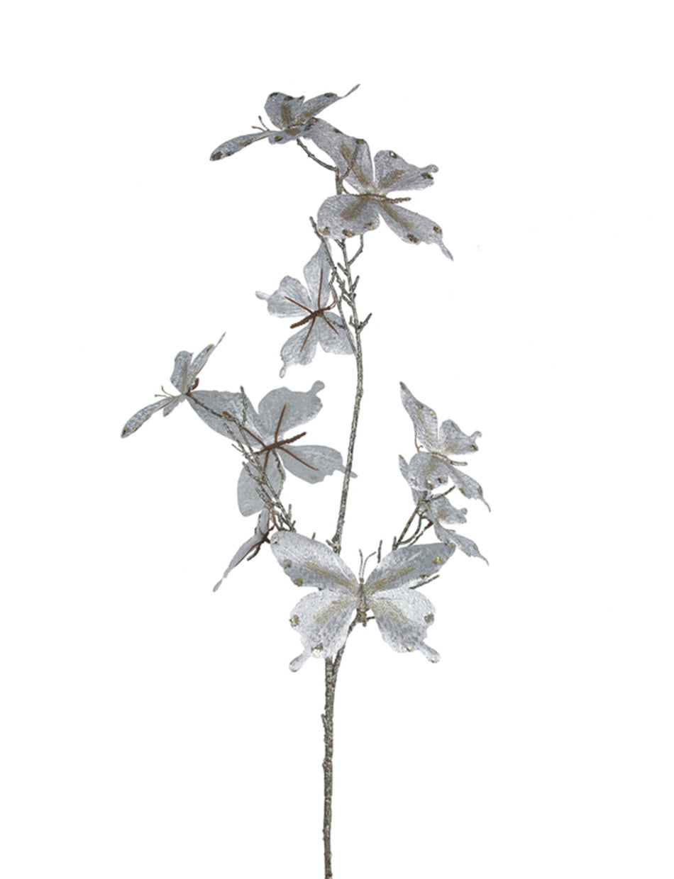 Silver Butterfly stem 95cm long