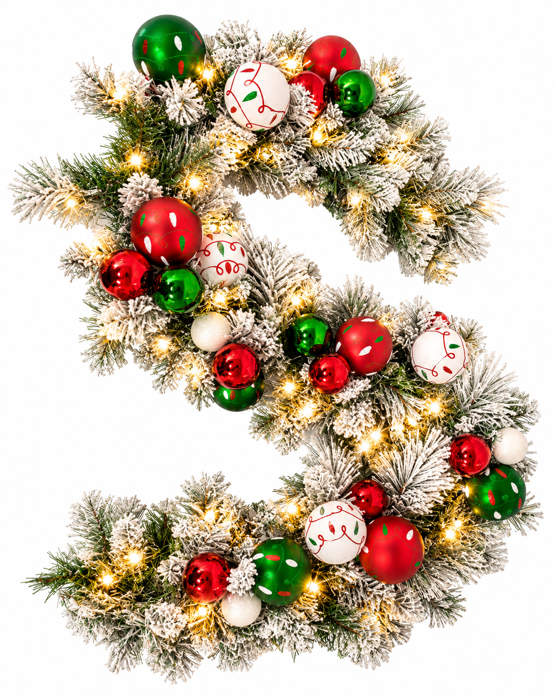 North Pole Christmas Garland - 1.8m / 6ft