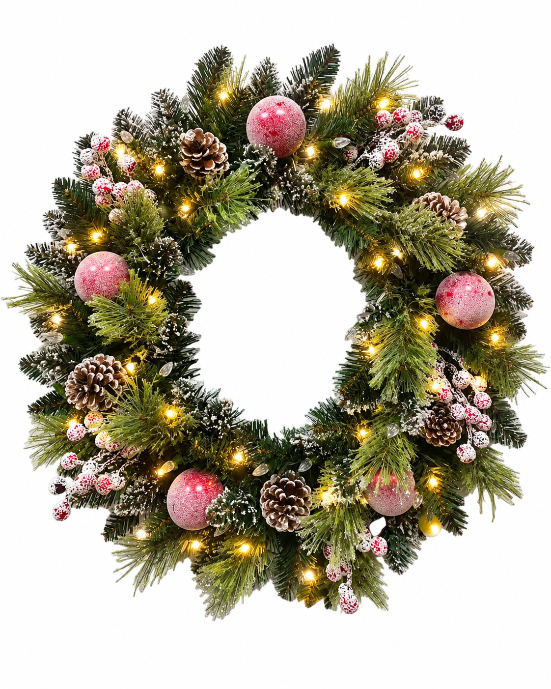 The Frosted Orchard Wreath 24.5